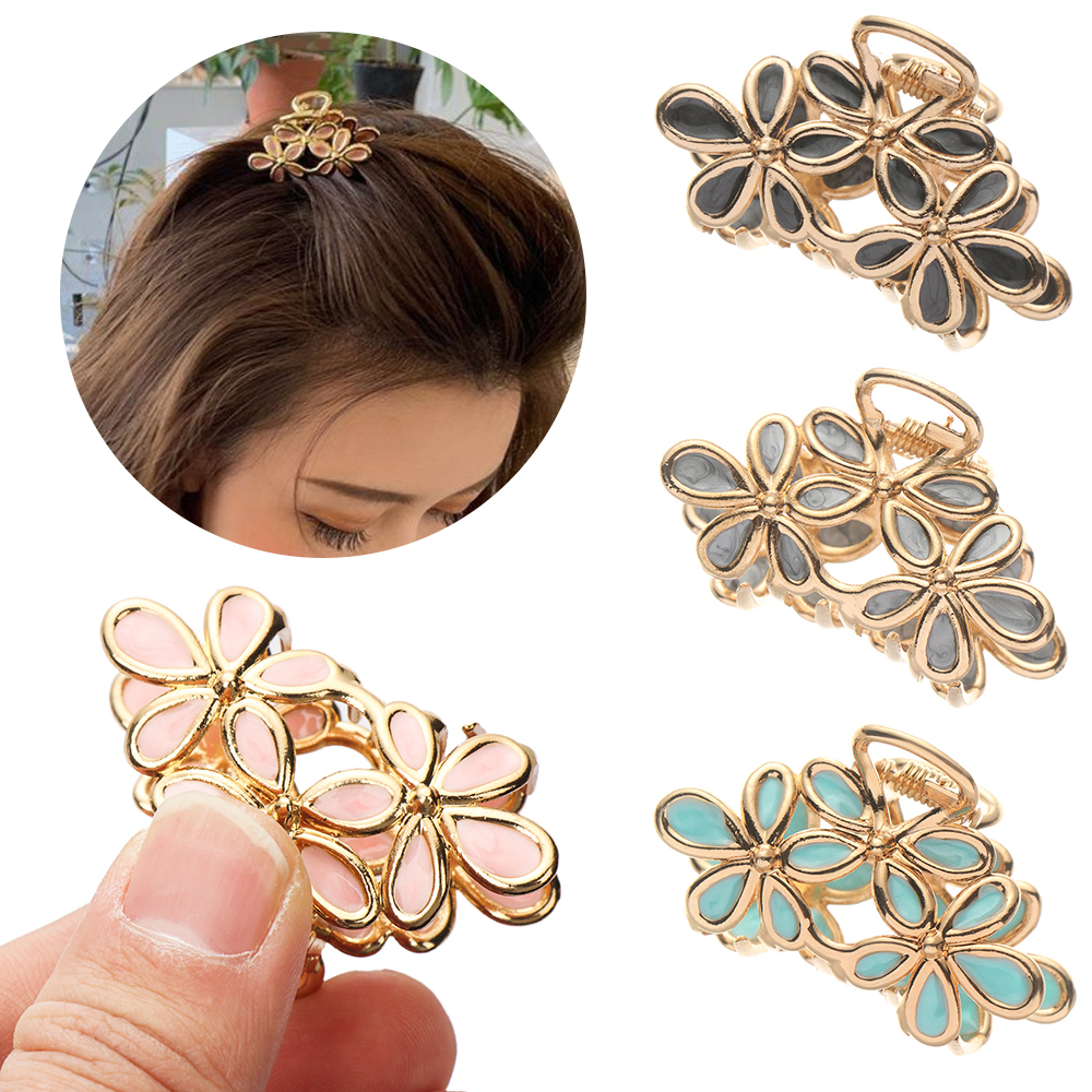 Kẹp tóc kim loại không trượt nhiều màu tùy chọn thanh lịch thời trang cho nữ