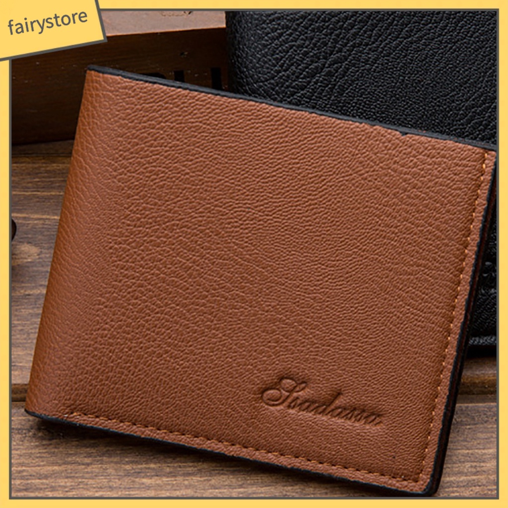 Ví ngắn giả da thời trang cho nam
