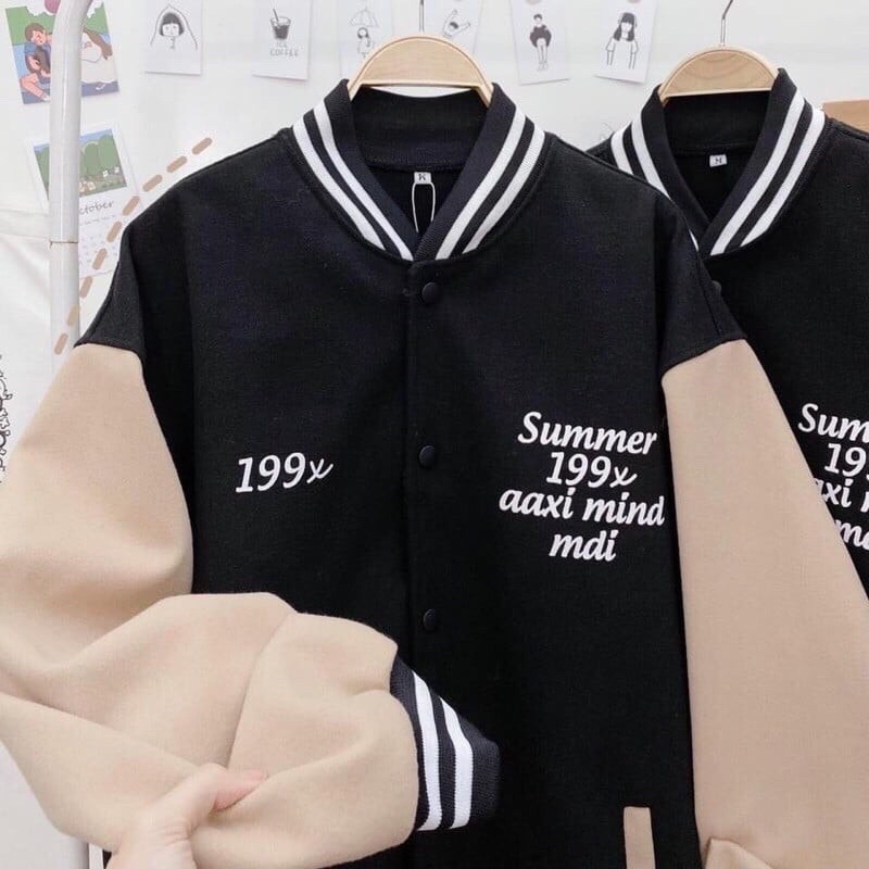 Áo khoác bomber nỉ phối 199x