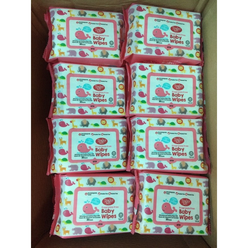 Khăn Ướt Trẻ Em Tender Soft. Hàng chính hãng DKSH Việt Nam.