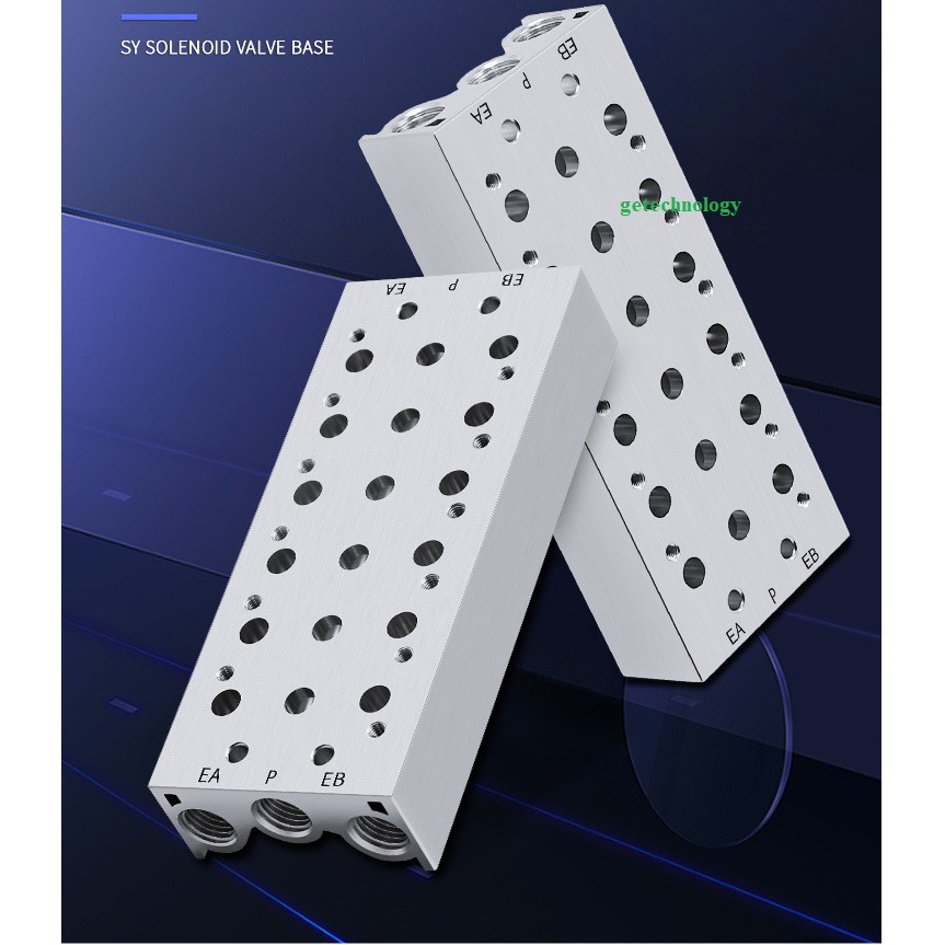 Đế van SS5Y5-20-02 SS5Y5-20-03 SS5Y5-20-04 SS5Y5-20-05 SS5Y5-20-06 sử dụng cho van điện từ SY5000 SMC