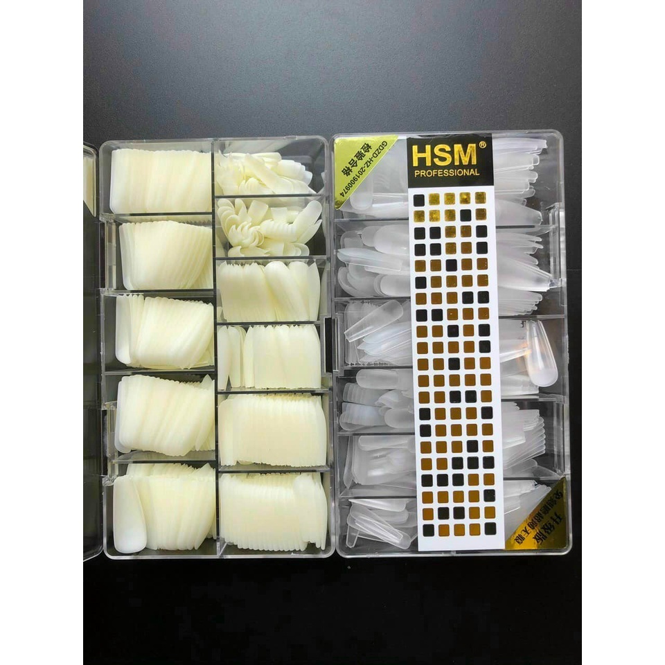 Móng Úp HSM đủ phom  Mềm Dẻo - Lẻ 1 Hộp
