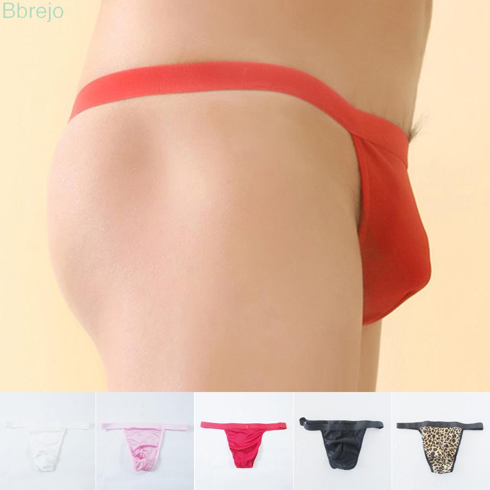 Underwear Underpants Breathable Tangas Lingerie Leopard Pouch Low waist Male Comfortable G-String Thong Fashion