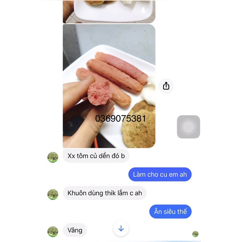Khuôn làm xúc xích cho bé silicon 6 ngăn tặng công thức
