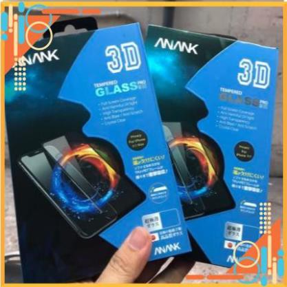Kính cường lực Anank 3D cho iPhone 11 Pro Max/ 11/ 11 Pro/ XS Max/ XR/ XS/ 7 Plus/ 8 Plus Full màn hình