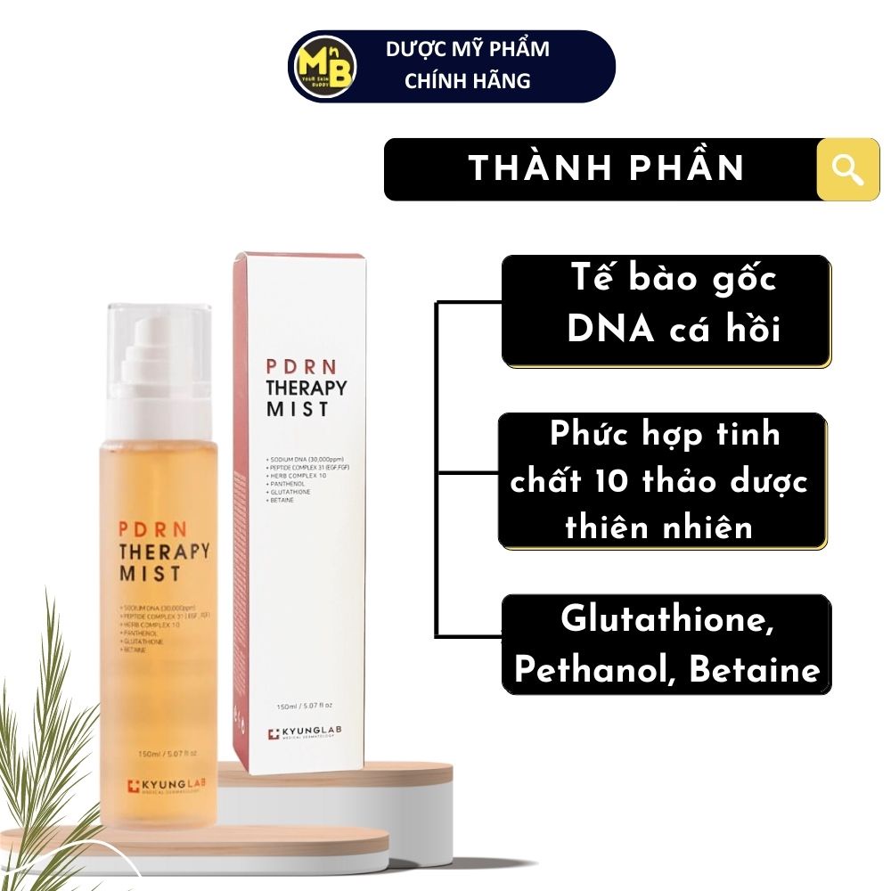Kyunglab Xịt khoáng PDRN Kyung Lab Therapy Mist cấp ẩm phục hồi da làm dịu da 150ml