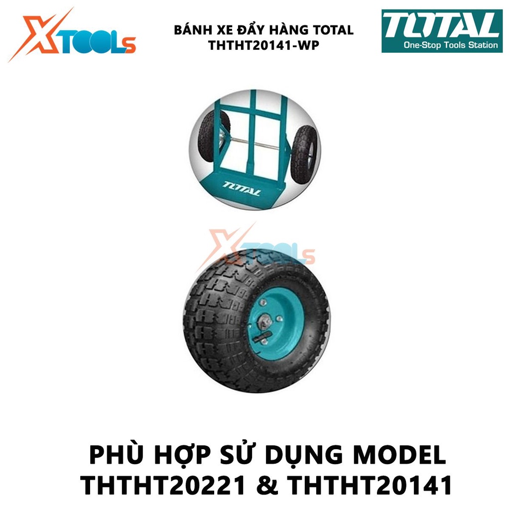 Bánh xe đẩy hàng bằng tay TOTAL THTHT20141-WP | Bánh xe đẩy hàng Khả năng tải: 100kg, sử dụng cho hai xe đẩy hàng bằng t