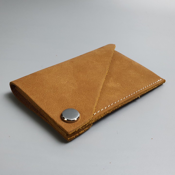 Ví card da bò sáp MN119 - 100% da bò thật, BH 3 năm, ví nhỏ, ví mini
