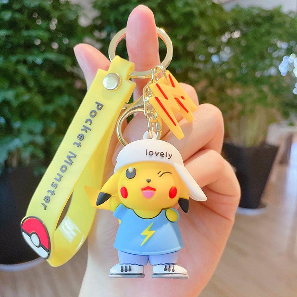 Móc Khóa Hình Pikachu Hoạt Hình Dễ Thương