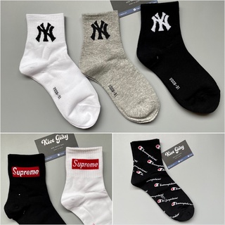 Tất vớ cổ trung NY Yankees, Supreme, Champion, OW. Tất NY Streetwear