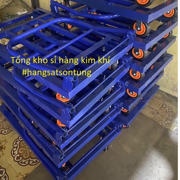 Xe đẩy hàng 4 bánh gấp gọn
