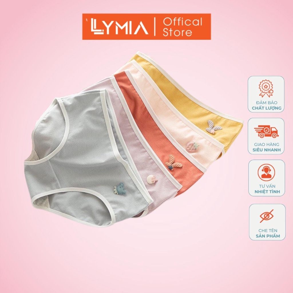 Quần Lót Nữ Quần Lót Nữ Cotton Trơn Mềm Mại Tôn Dáng Phối icon dễ thưowng  A328