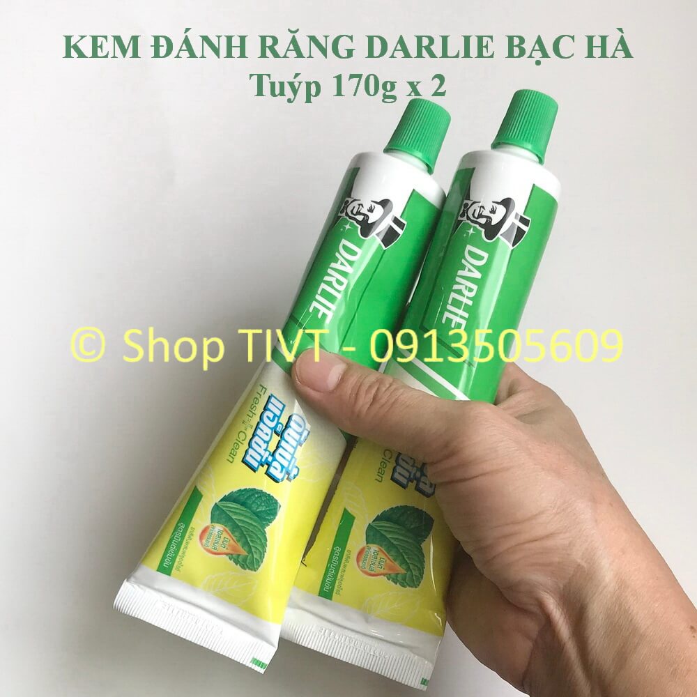 Combo 2 ống kem đánh răng ông già Darlie, kem răng tây đen bảo vệ men răng, trắng răng thơm mát, ngăn ngừa mảng bám-TIVT