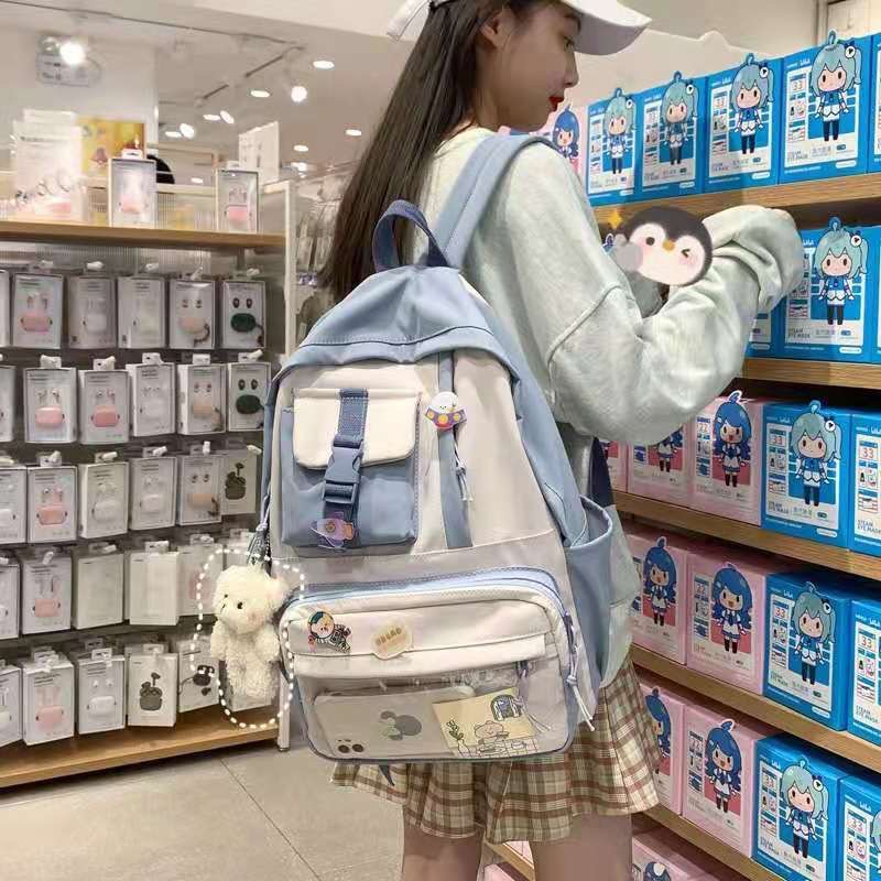 INS Phòng ngủ Nhật Bản Túi sinh viên túi nữ công suất lớn