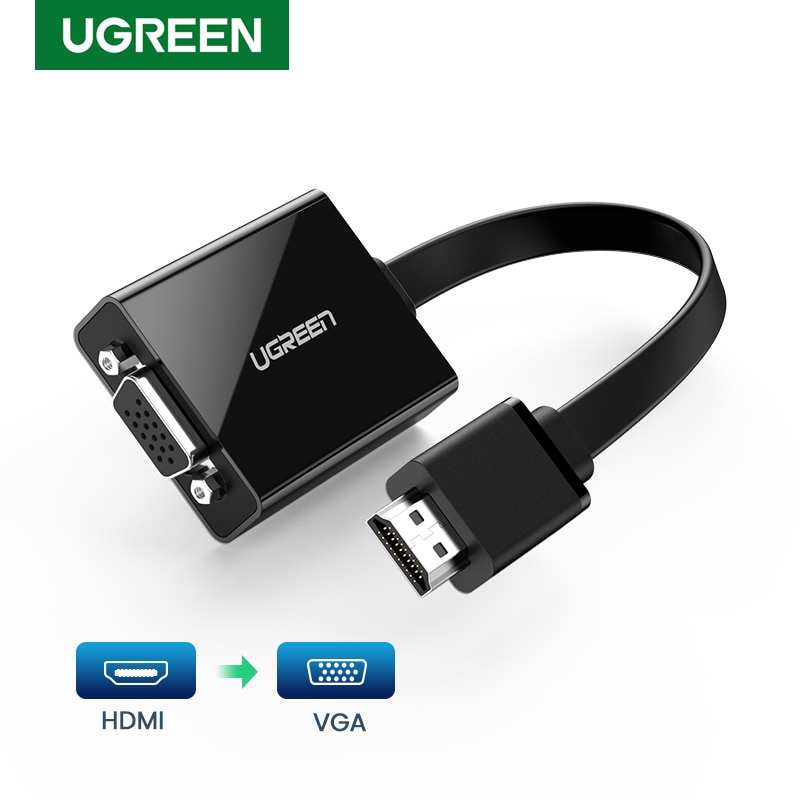 Ugreen Bộ Chuyển Đổi HDMI Sang VGA 1080P VGA 3.5 Cho TV Box PC VGA
