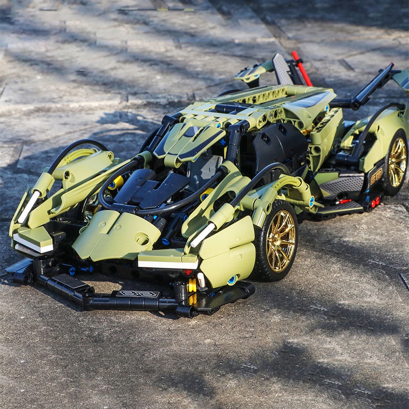 Đồ Chơi Lắp Ráp Xếp Hình Siêu Xe Ô Tô Điều Khiển Từ Xa 2 Chế Độ Điều Khiển Lamborghini V12 SY8553 Với 1039 chi tiết
