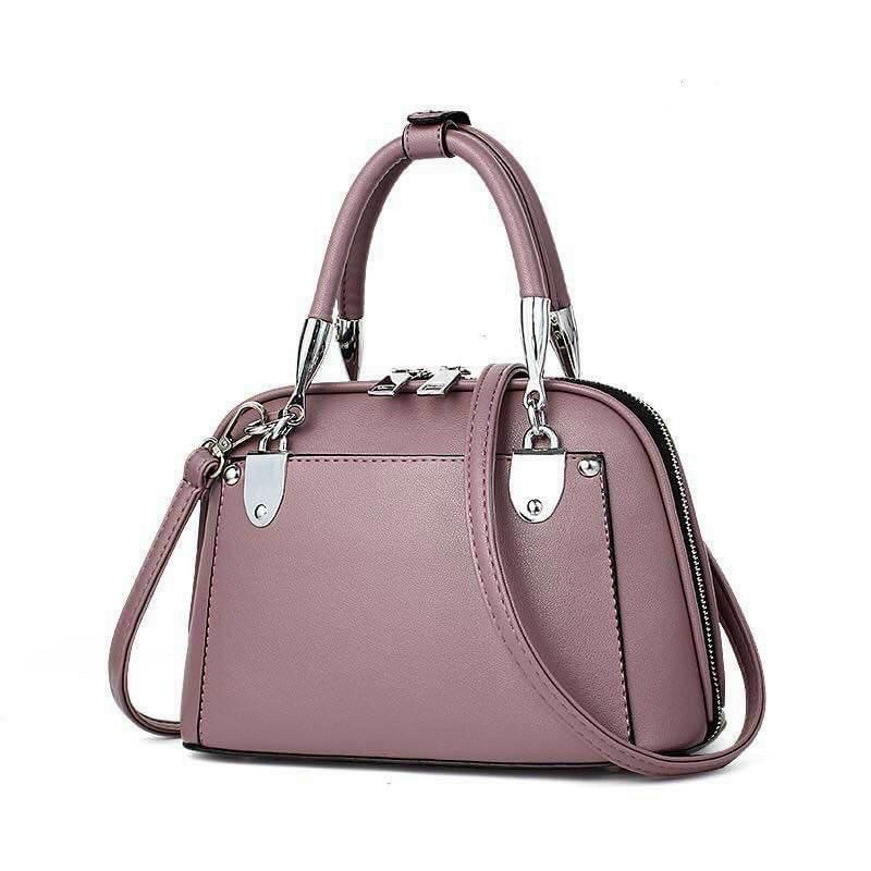 Túi công sở hến da trơn size 20 & sz 23 cm