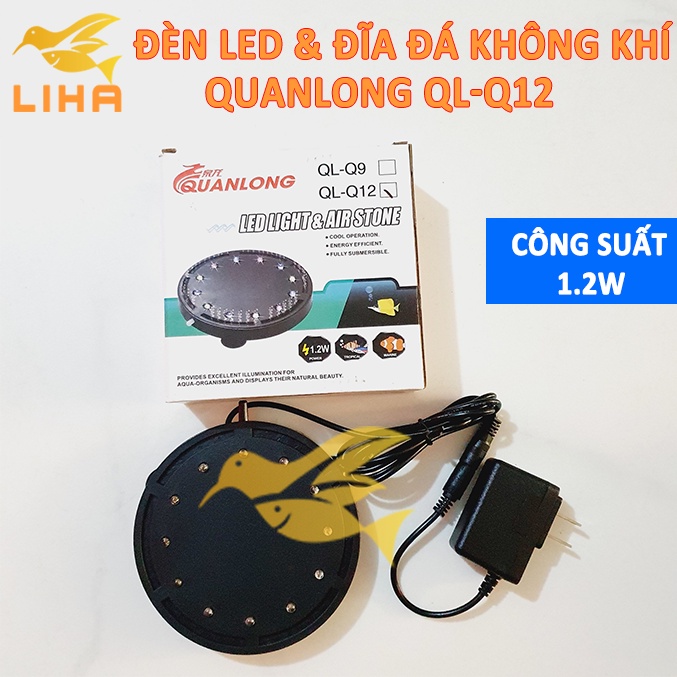 Sủi Đĩa Tích Hợp Led Đổi Màu Q12 - Sủi Dĩa Cho Bể Cá