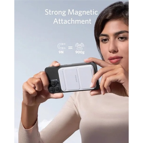 Sạc Dự Phòng Anker MagGo 622 cho điện thoại iP 12 13 Hít Từ Tính 5000mAh