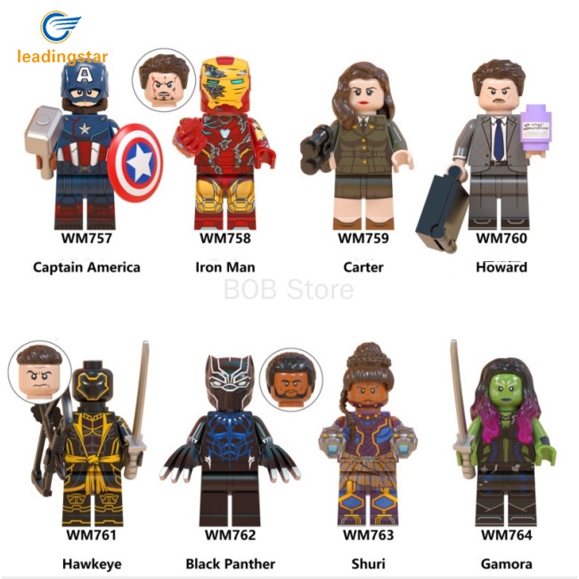 Mô Hình Lego Nhân Vật Siêu Anh Hùng Thanos Thor Captain America