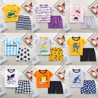 💥💥💥[ Được Chọn Mẫu]💥💥💥 Bộ Cộc Cotton Quảng Châu Cho Bé Trai Bé Gái
