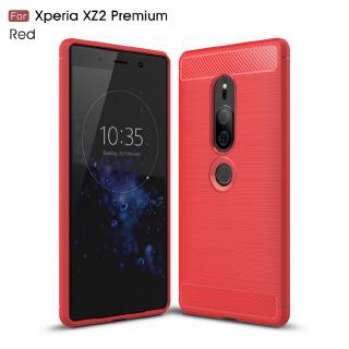 Ốp điện thoại TPU mềm sợi carbon chống va đập chống sốc cho Sony Xperia XZ2 Premium