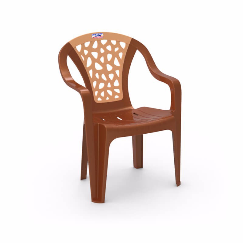 Ghế nhựa bành 2 màu Duy Tân lớn (Dương) -Kích thước: 49,3 x 45,3 x 68,3 cm