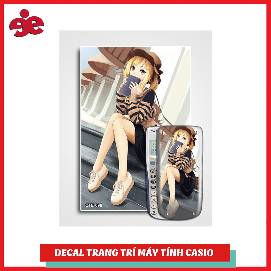 DECAL TRANG TRÍ MÁY TÍNH CẦM TAY CASIO FX 580, 570
