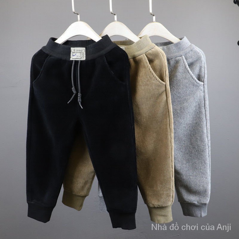 Casual Loose Velvet Baby Boy Pants Loose Corduroy Children Pants