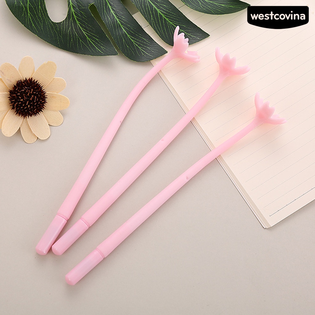 [Hot]✍Set 100 Bút Gel 0.5mm Hình Bông Hoa Dễ Thương