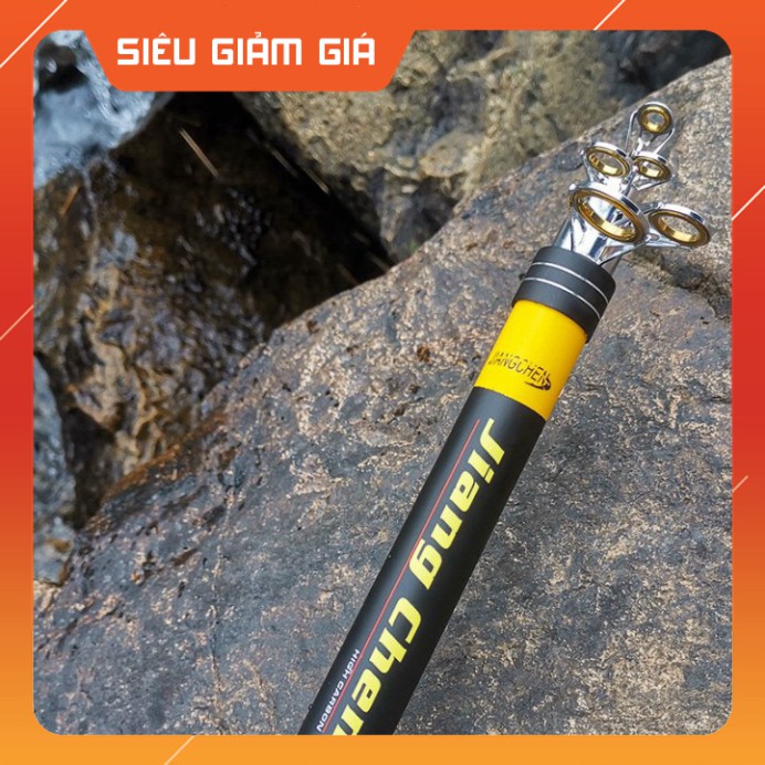 [Combo] R [ Siêu Khỏe ] Cần Câu Máy Rút Hunts man LW vàng đủ size 2m1 2m4 2m7 3m0 3m6 cacbon tải cá trên 10 kg -do