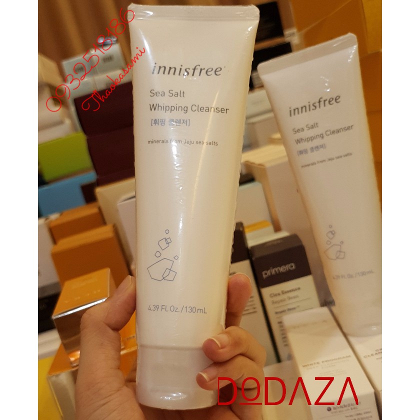 [130ml] Sữa rửa mặt Muối biển Sữa rửa mặt Innisfree Sea Salt Whipping Cleanser