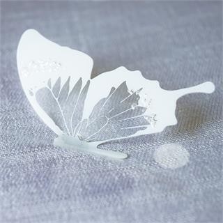 Set 18 Miếng Dán Tường Trang Trí Hình Bướm Màu Trắng / Đen DIY Dành Cho Nhà Cửa / Tiệc Cưới / Giáng Sinh