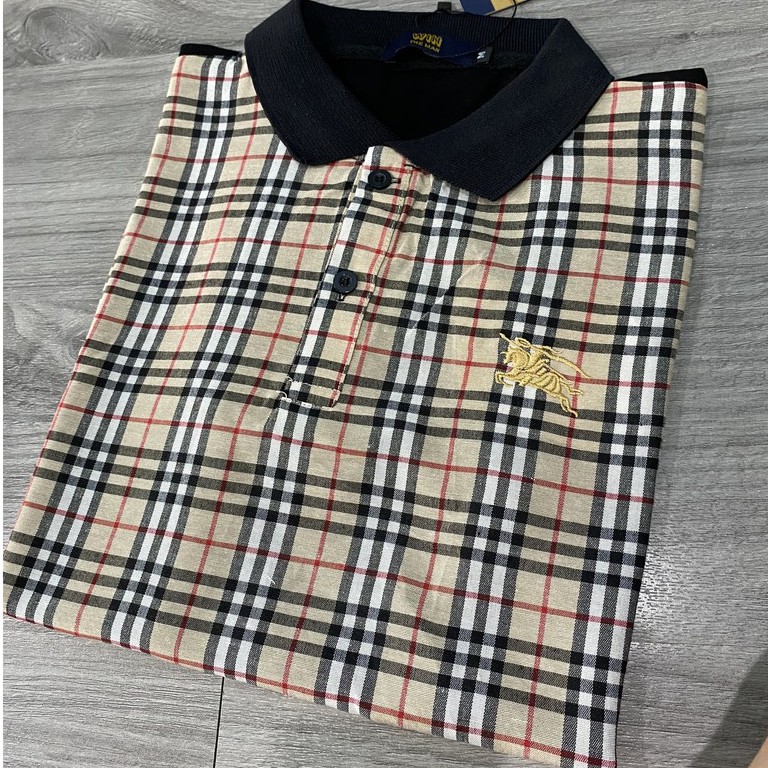 Áo phông Nam Nữ 🔅FULL SIZE🔅 Áo polo B B R sọc kẻ tay trơn | BigBuy360 - bigbuy360.vn