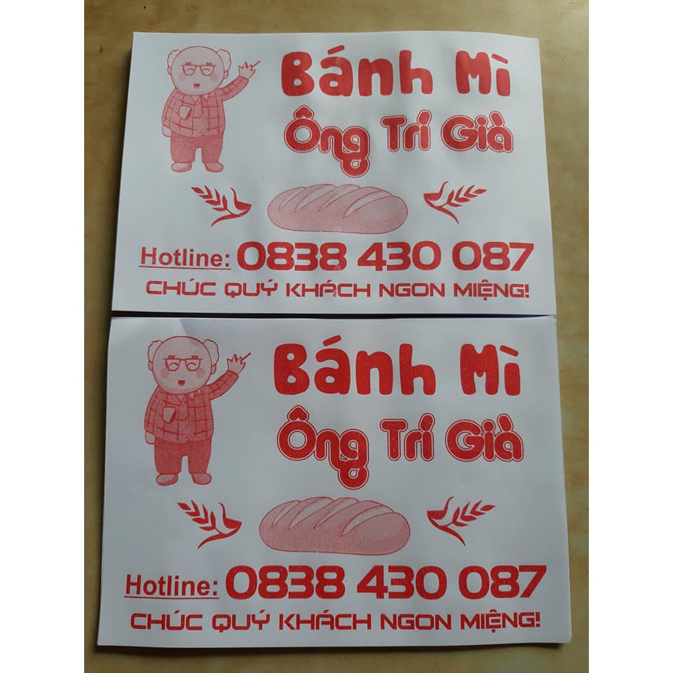 IN BAO ĐỰNG BÁNH MÌ Sản phẩm in theo yêu cầu In Bạch Dương