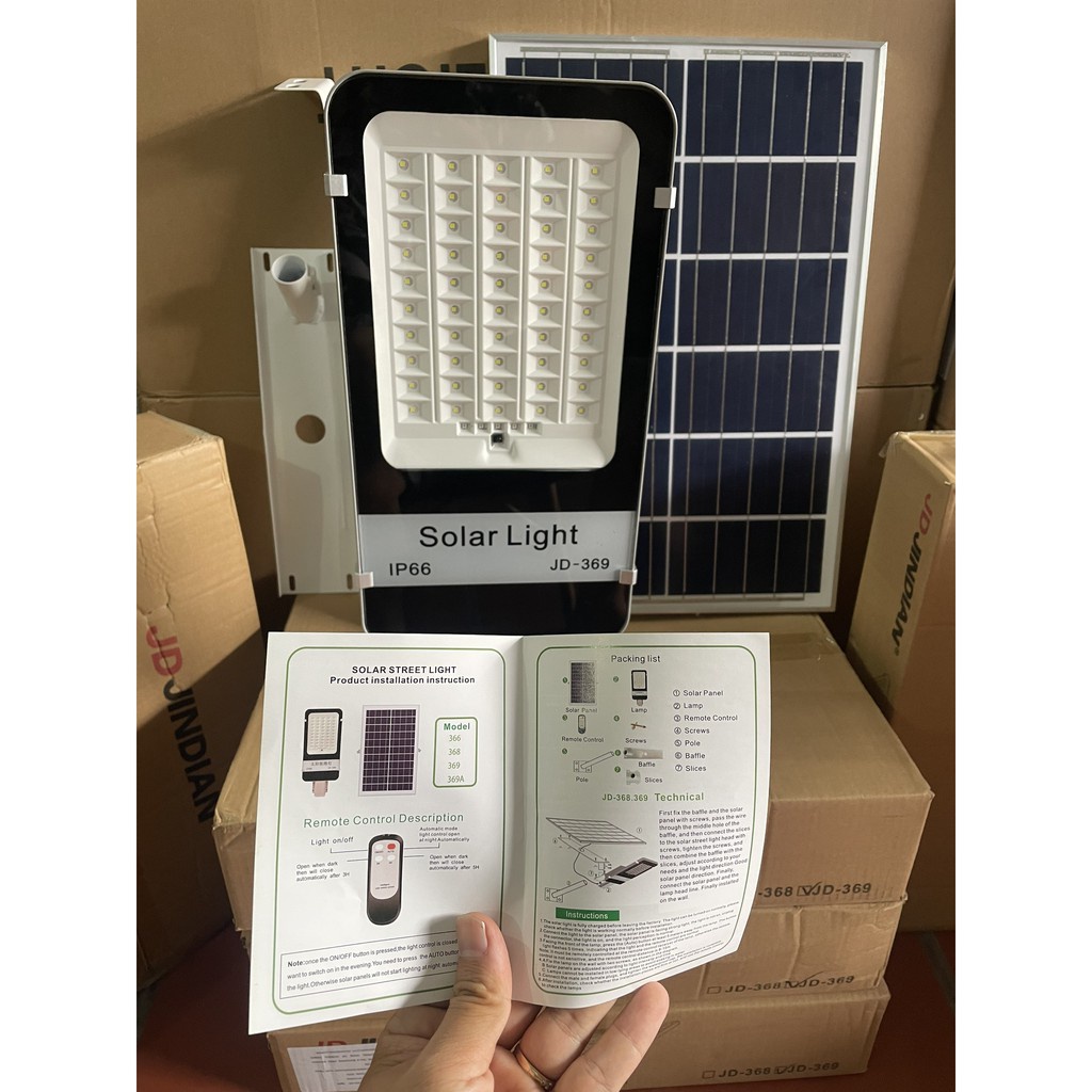 Đèn Đường Năng Lượng Mặt Trời Jindian 300W