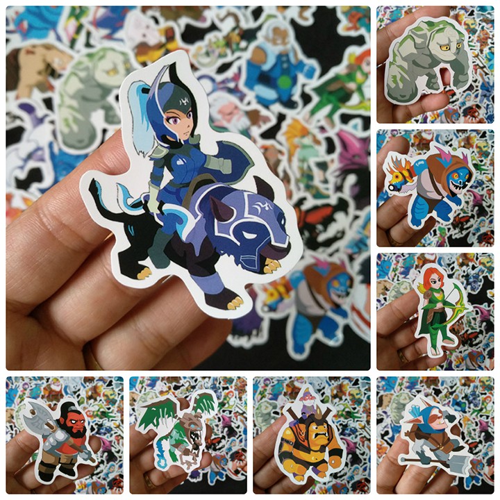 Sticker dán cao cấp chủ đề DOTA - Dùng dán Xe, dán mũ bảo hiểm, dán Laptop...