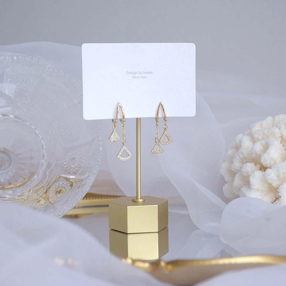 Bông Tai Dáng Dài Bằng Hợp Kim Phong Cách Hàn Quốc Đơn Giản Cho Nữ