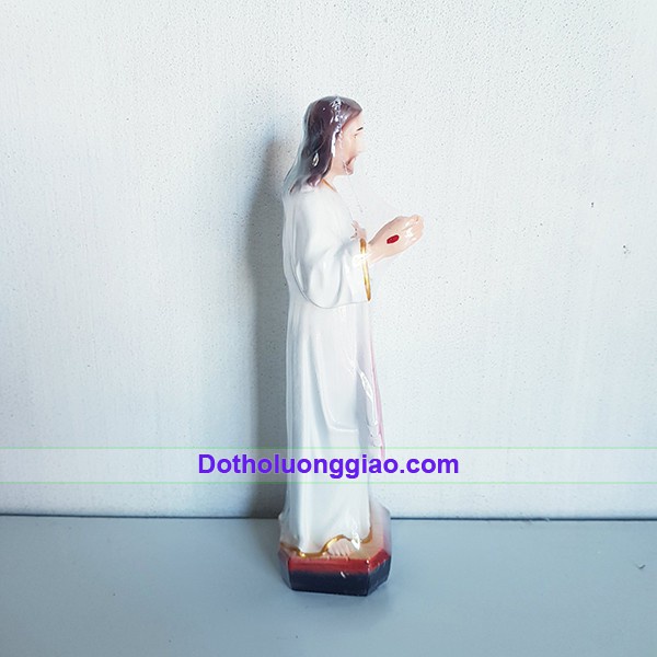 Tượng Lòng Chúa Thương Xót cao 15cm chất liệu nhựa Composite, sơn màu, tượng thờ công giáo mini