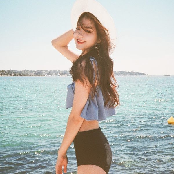 Bikini bèo xanh cạp cao