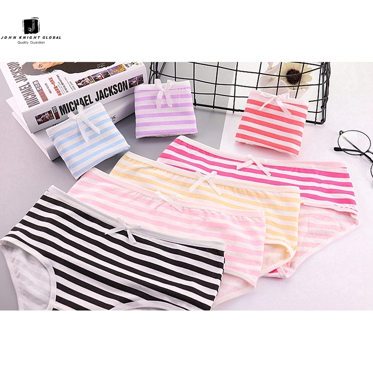 JKG Quần Lót Kẻ Sọc Hải Quân Đính Nơ Dễ Thương Bằng Vải Cotton Cho Phái Nữ | BigBuy360 - bigbuy360.vn