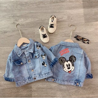 áo khoác bò mickey cho bé