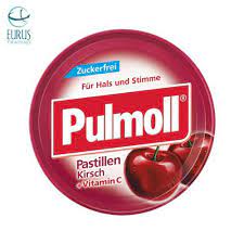 Zuckerfei Kẹo ngậm Pulmoll Pastillen Kirsch (Vị Cherry)   Hộp 50g / PULMOL / VIÊN NGẬM ĐỨC PULMOLL MÀU ĐỎ