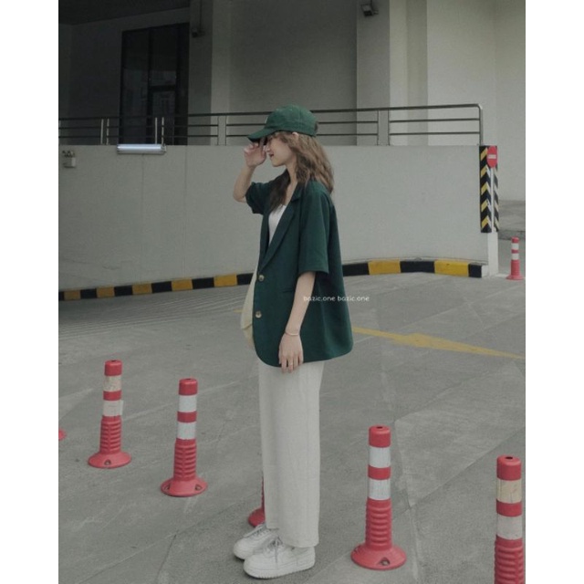 Áo Blaze -áo vest ngắn tay có túi xanh lá. | BigBuy360 - bigbuy360.vn