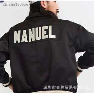 Hip Hop Jaket✹☍Paragraphs 2018 autumn winters than FEAR OF GOD the same letters embroidery baseball coach high street c