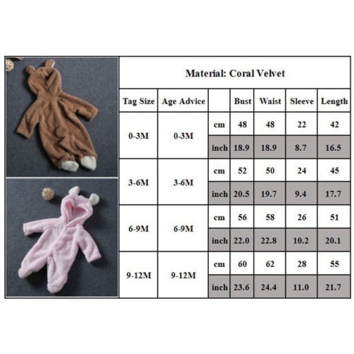 Áo liền quần Bodysuit Romper Có Mũ Trùm Đầu Mềm Mại Cho Các Bé Nhỏ Sơ Sinh