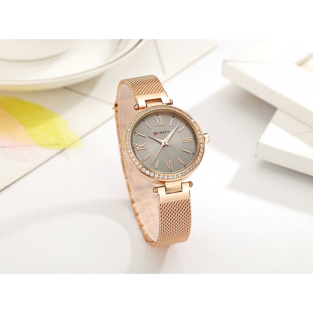 (Cực hot)Đồng hồ nữ Curren 9011 cực xinh | BigBuy360 - bigbuy360.vn