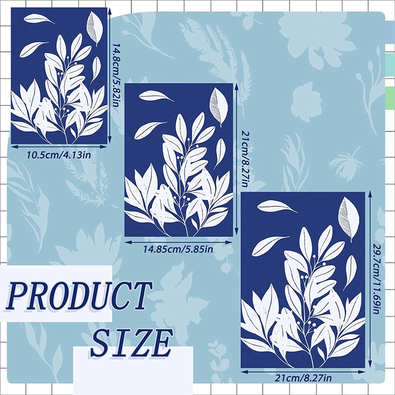 Set 50 Tờ Giấy Vẽ Khổ A4 A5 A6 In Họa Tiết Mặt Trời Tự Nhiên Cho Người Lớn Và Trẻ Em