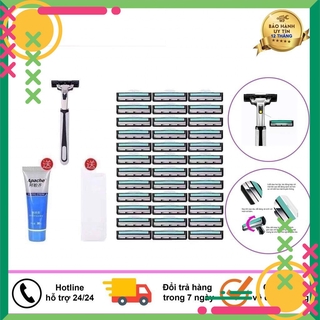 👑Bán Chạy Số 1👑Bộ Dao Cạo Râu 36 Lưỡi Kép Tặng Kèm Lọ Kem Cạo Râu, Giá Bán Tại Xưởng Sản Xuất