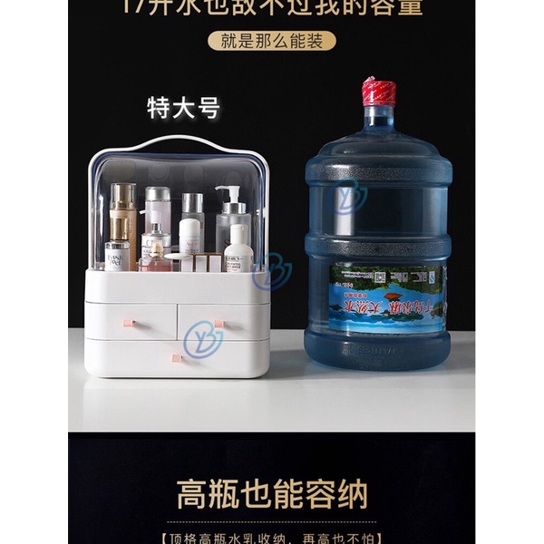 Hộp đựng mỹ phẩm nắp xoay mica chống bụi